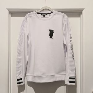 Karl Largerfeld White Long Sleeve Large